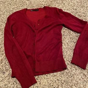 Maurices Maroon Cardigan
